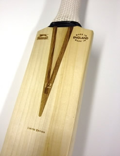 Laser-engraved cricket bat