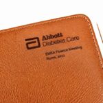 Abbott Diabetes Care Laser Engraved Leather Portfolio Folder