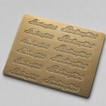 Acid Etched Brass Logo Plate