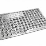 Acid Etched Stainless Steel Business Card