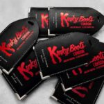 Aspinal Of London Kinky Boots Red Hot Foil Leather Luggage Tags