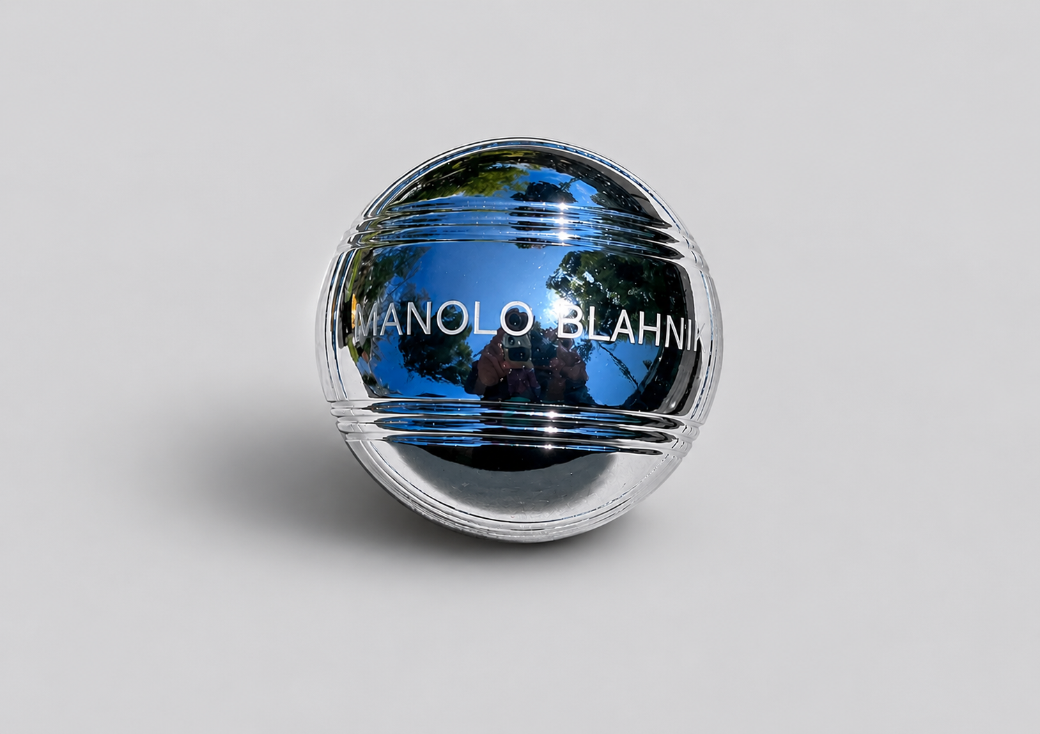 Chrome Metal Sphere Laser Engraving Luxury Personalised Gift