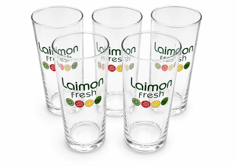 Colour Printed Branded Pint Glasses Custom Logo