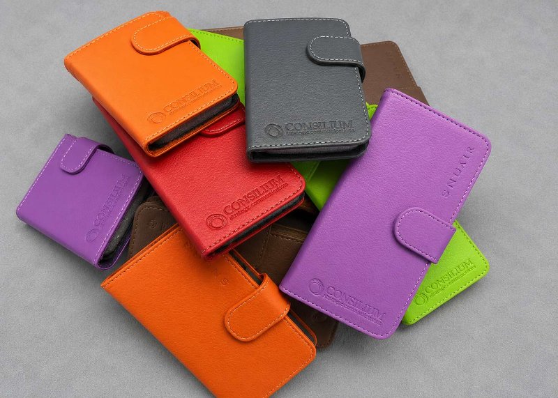Consilium Strategic Communications Blind Debossed Leather Phone Cases
