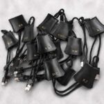 Corporate Gift Personalized Leather Charging Cable Pouches