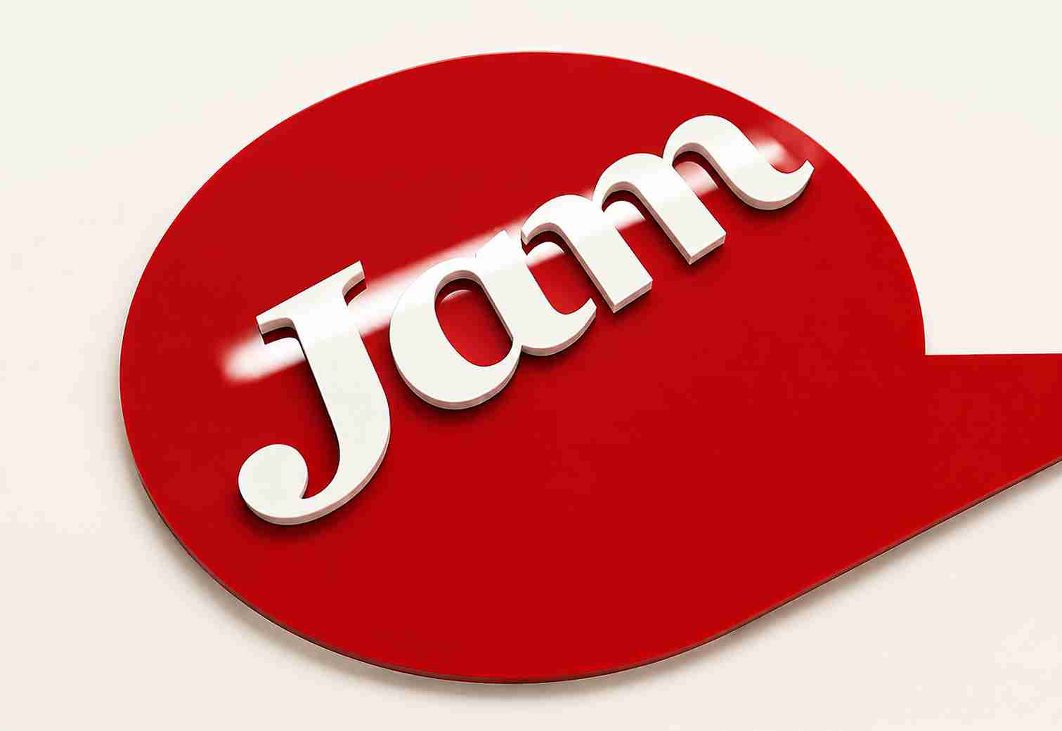 Custom 3d Acrylic Jam Logo Wall Sign