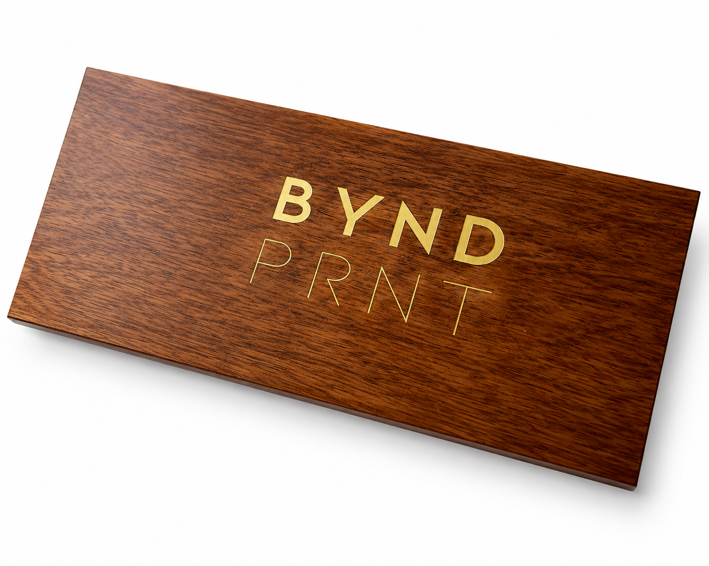Custom Brass Inlay Wooden Box