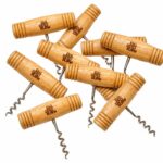 Custom Film Crew Gifts Branded Wooden Corkscrew