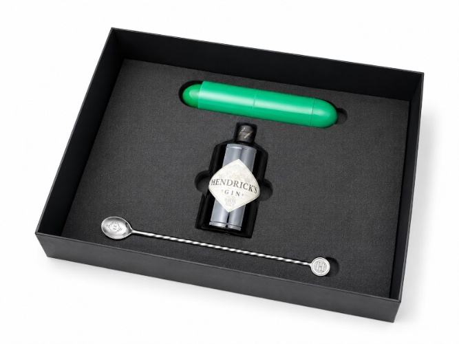 Custom Hendricks Gin Gift Presentation Box Laser Cut Foam Insert