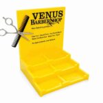 Custom Laser Cut Acrylic Barbershop Business Card Holder