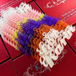 Custom Laser Cut Colored Acrylic Names For Birthday Boxes