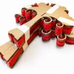 Custom Laser Cut Red Acrylic Parts