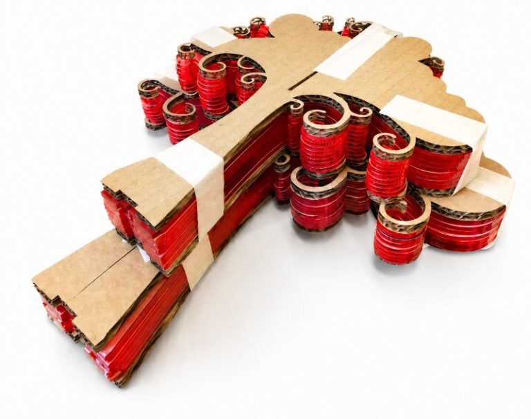 Custom Laser Cut Red Acrylic Parts