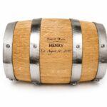 Custom Laser Engraved Mini Oak Barrel