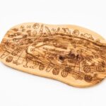Custom Laser Engraved Olive Wood Chopping Board