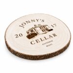 Custom Laser Engraved Wood Slice Sign