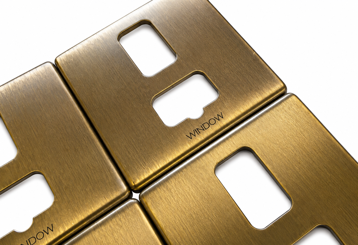 Custom Metal Engraved Antique Brass Light Switch Plates