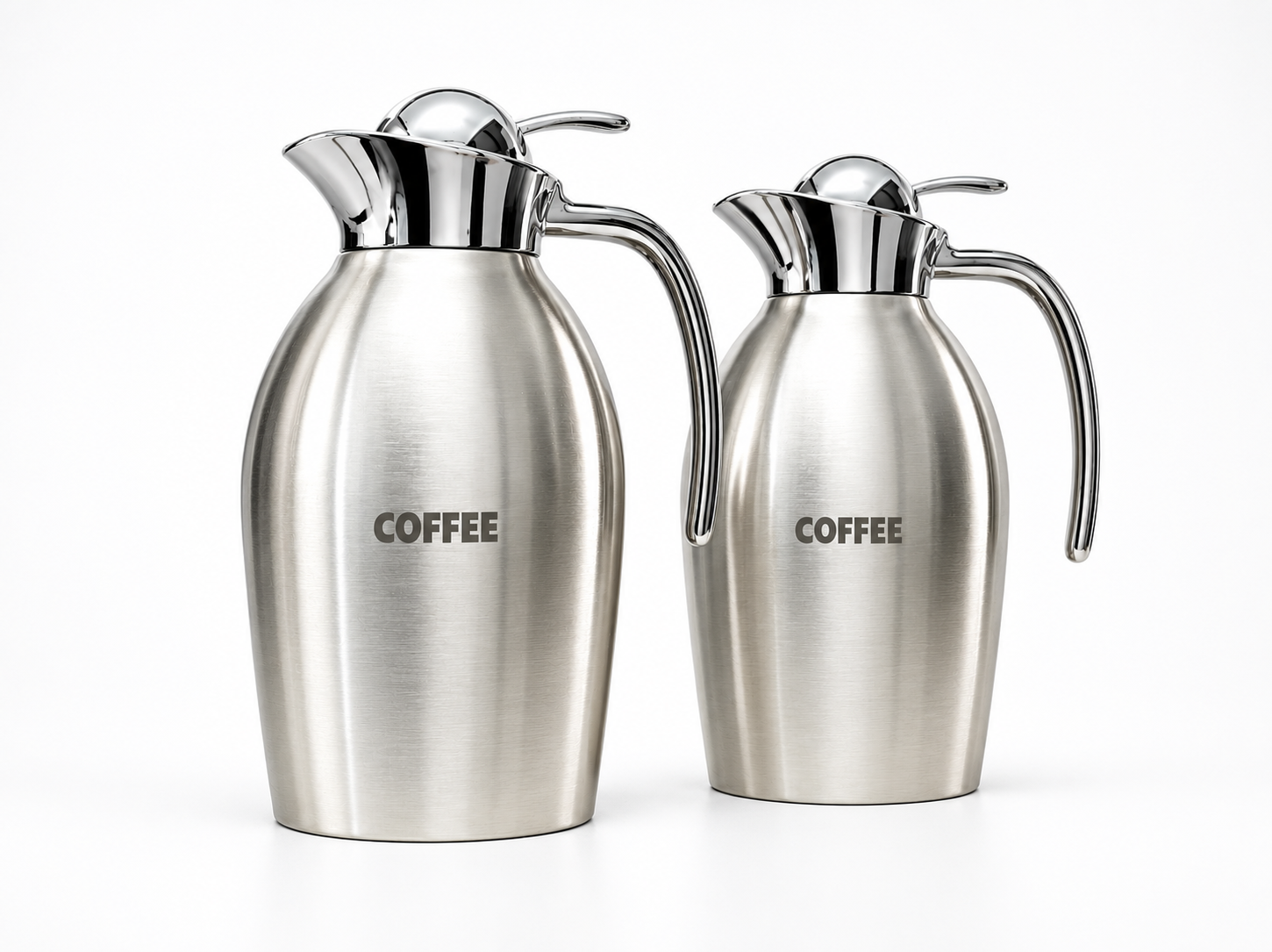 Custom Metal Engraved Stainless Steel Insulated Coffee Carafes