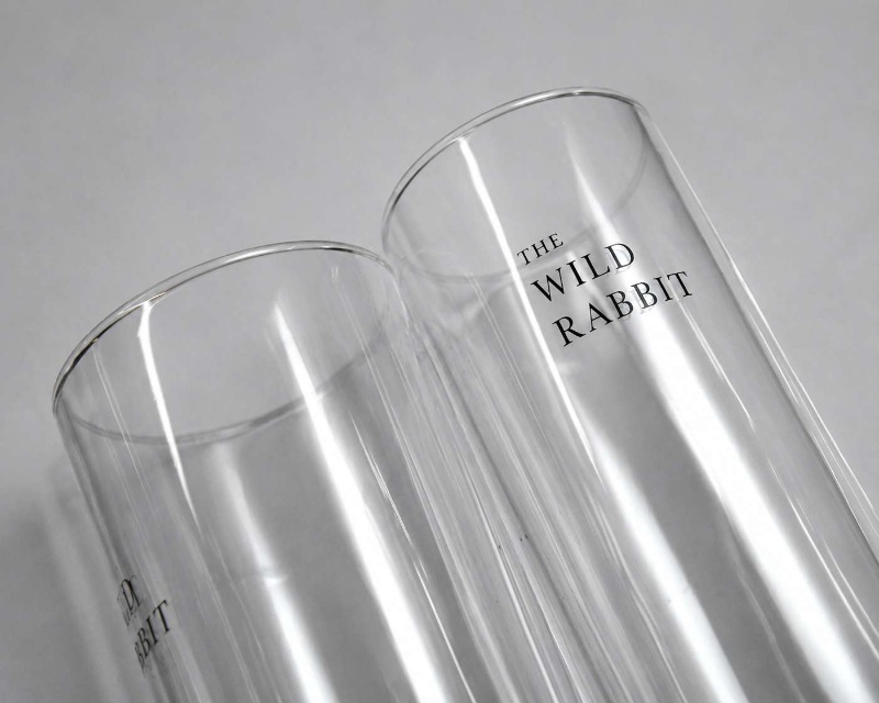 Custom Printed The Wild Rabbit Highball Glasses