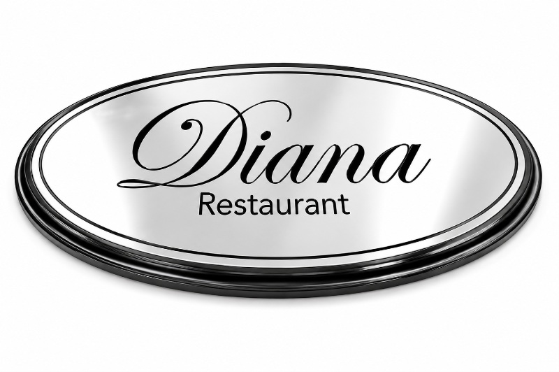 Custom Stainless Steel Restaurant Sign