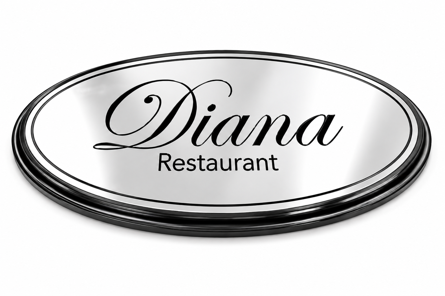 Custom Stainless Steel Restaurant Sign