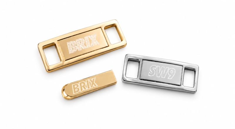 Diamond Scratch Engraved Metal Bag Tags Custom Branding