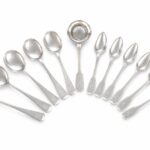 Diamond Scratch Engraved Silver Cocktail Spoon Set Personalised Barware
