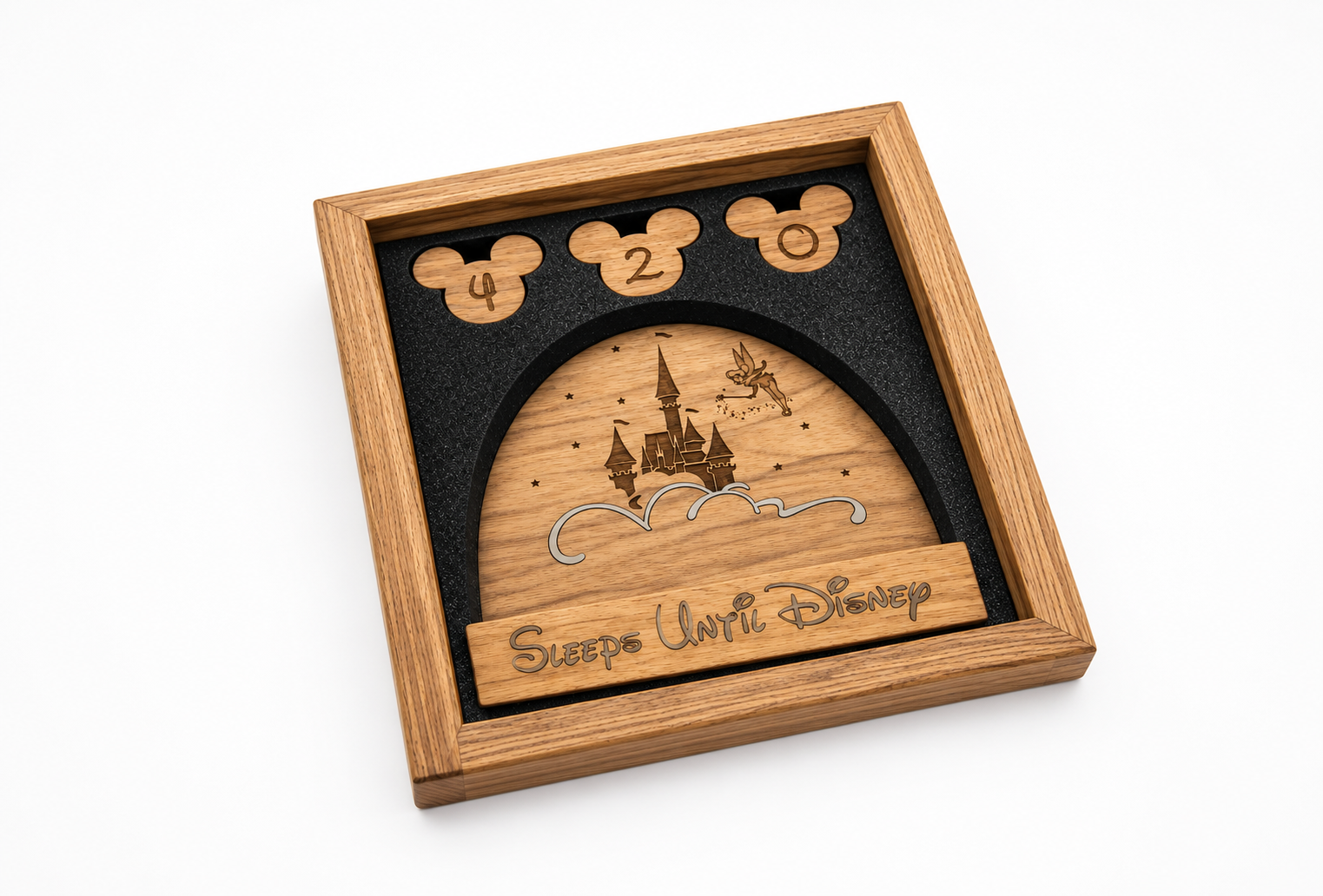 Disney Countdown Wooden Sleeps Until Sign