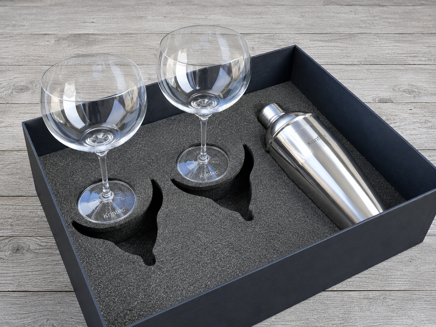 Engraved Cocktail Shaker Gin Glasses Laser Cut Foam Gift Set Premium Jpeg Seo
