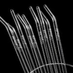 Engraved Glass Drinking Straws Reusable Personalised Eco Friendly Barware