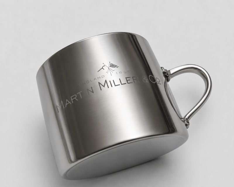 Engraved Stainless Steel Camping Mug Martin Miller Gin Promotional Drinkware