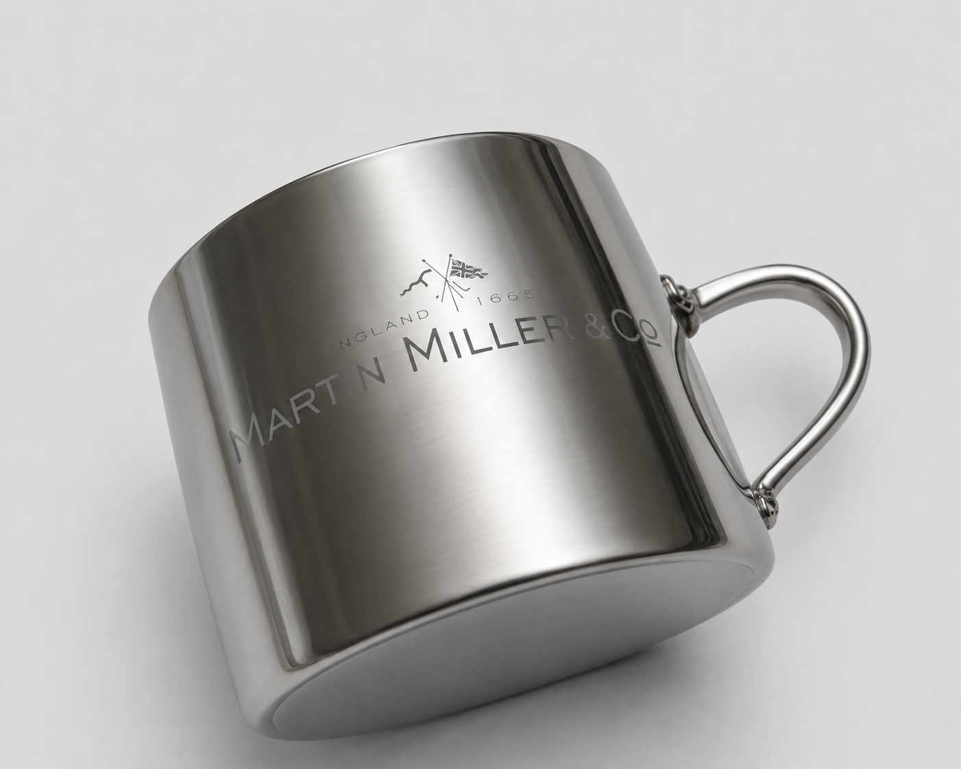 Engraved Stainless Steel Camping Mug Martin Miller Gin Promotional Drinkware