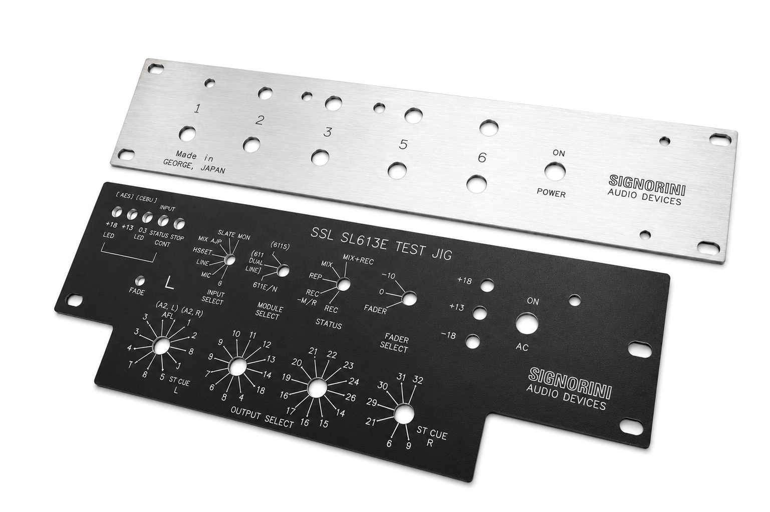 Fibre Laser Engraved Anodised Aluminium Control Panel Faceplates