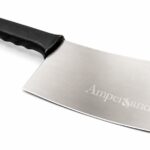 Fibre Laser Engraved Stainless Steel Chefs Cleaver Custom Logo