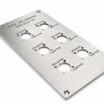 Fibre Laser Engraved Stainless Steel Control Panel Faceplate