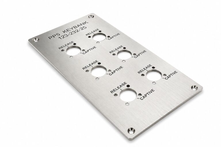 Fibre Laser Engraved Stainless Steel Control Panel Faceplate