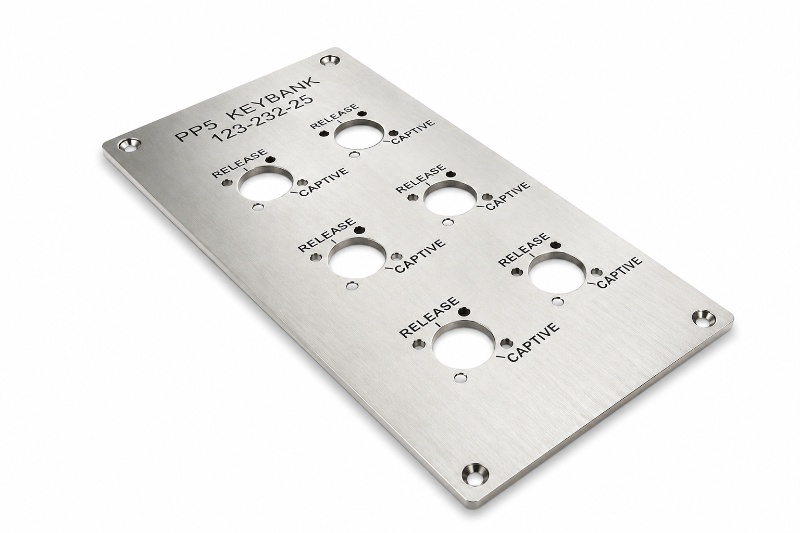 Fibre Laser Engraved Stainless Steel Control Panel Faceplate