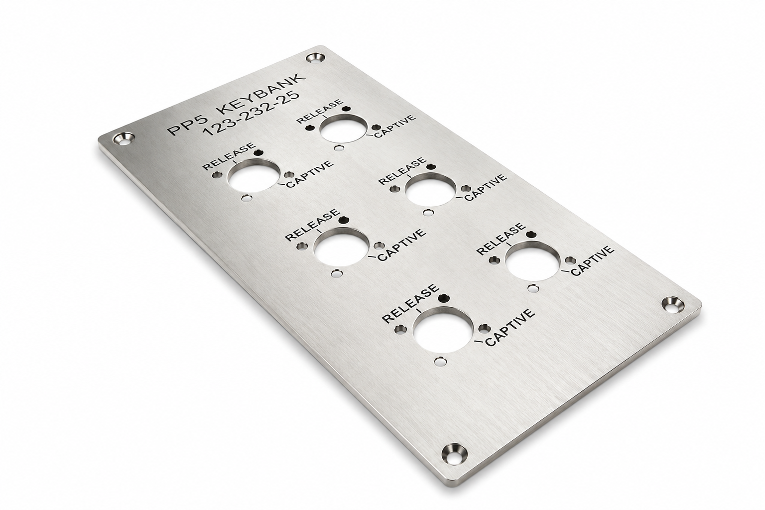 Fibre Laser Engraved Stainless Steel Control Panel Faceplate