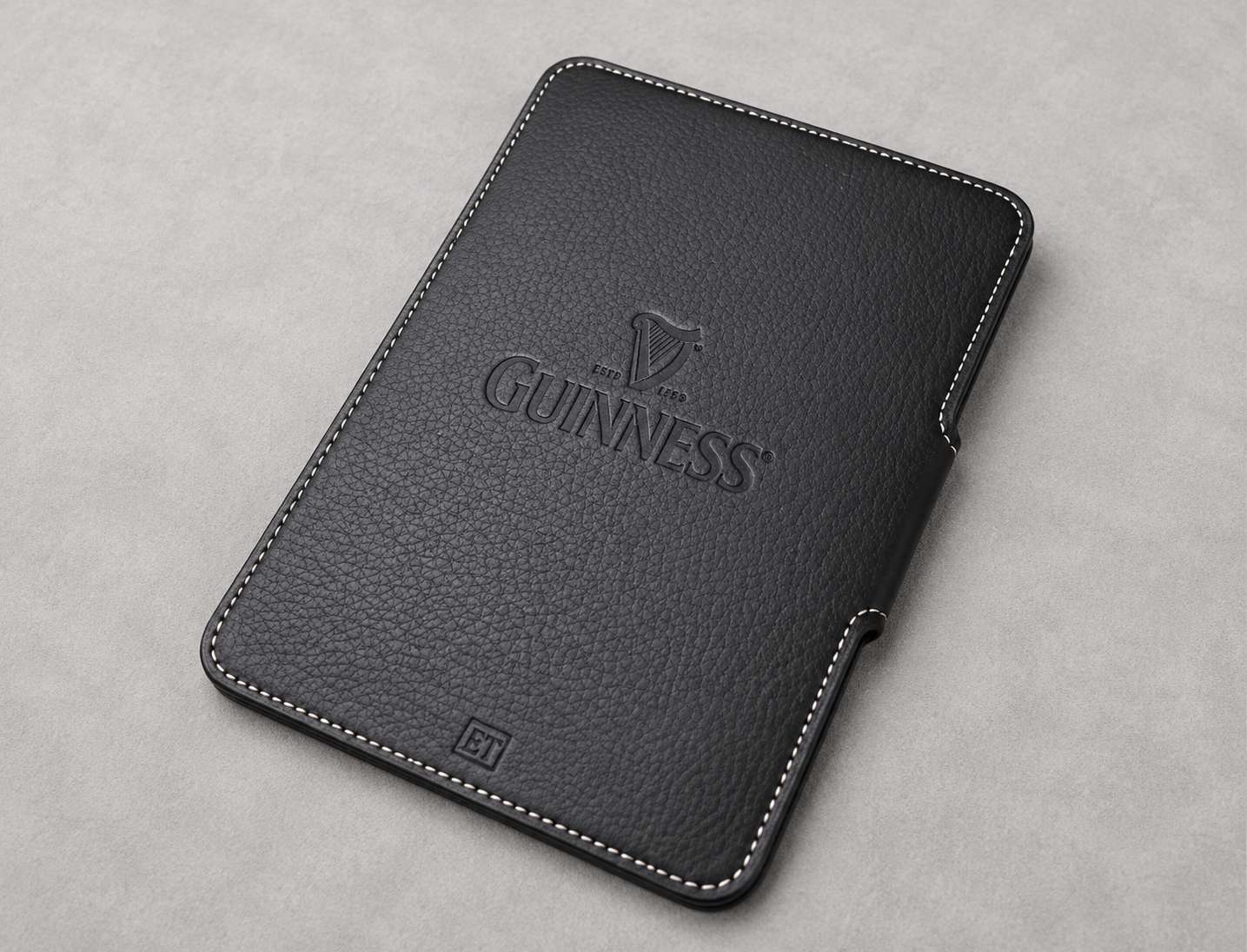 Guinness Blind Debossed Leather Tablet Sleeve Case