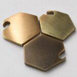 Kimpton Metal Engraved Brass Bottle Opener Coaster Set
