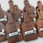 Krug Champagne Laser Engraved Wooden Truffle Slicers 1