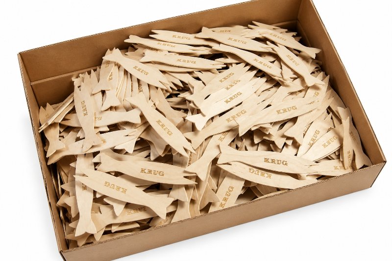 Krug Laser Engraved Wooden Canapes Skewers