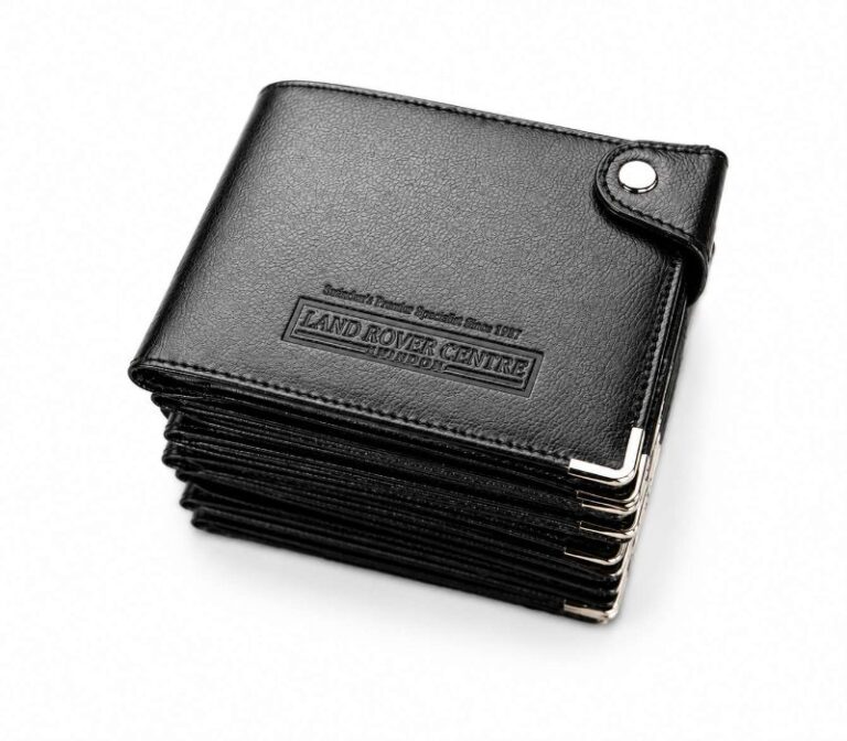 Land Rover Centre London Blind Debossed Leather Wallets