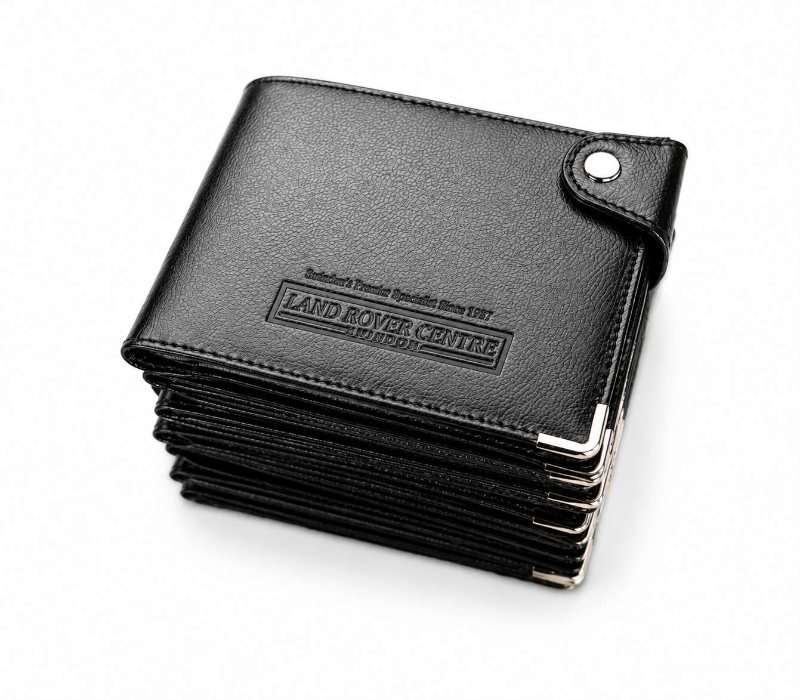 Land Rover Centre London Blind Debossed Leather Wallets