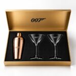 Laser Cut Foam Insert Engraved Glass Metal Cocktail Shaker Gift Box Copy