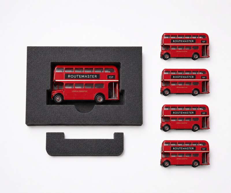 Laser Cut Foam Insert Model Bus Display Packaging