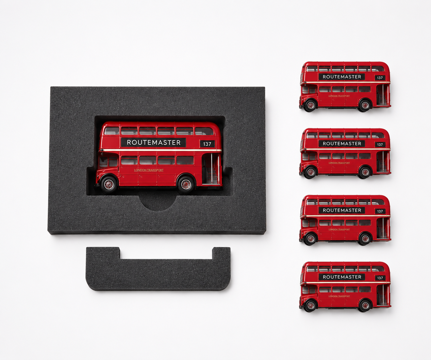 Laser Cut Foam Insert Model Bus Display Packaging