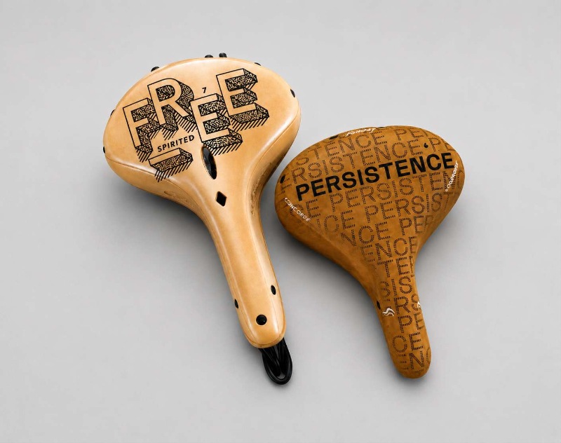 Laser Engraved Brooks England Leather Bicycle Saddle Custom Branding