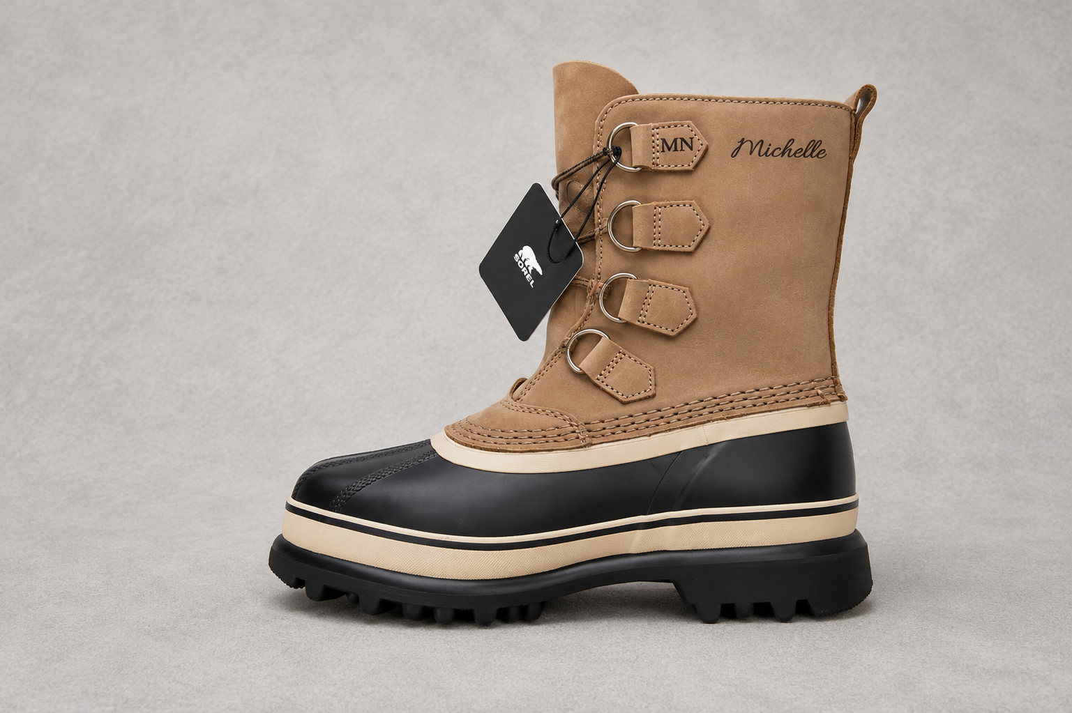 Laser Engraved Suede Winter Boot Personalisation