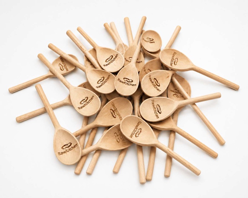 Laser Engraved Wooden Spoons Rawkitchen Brand
